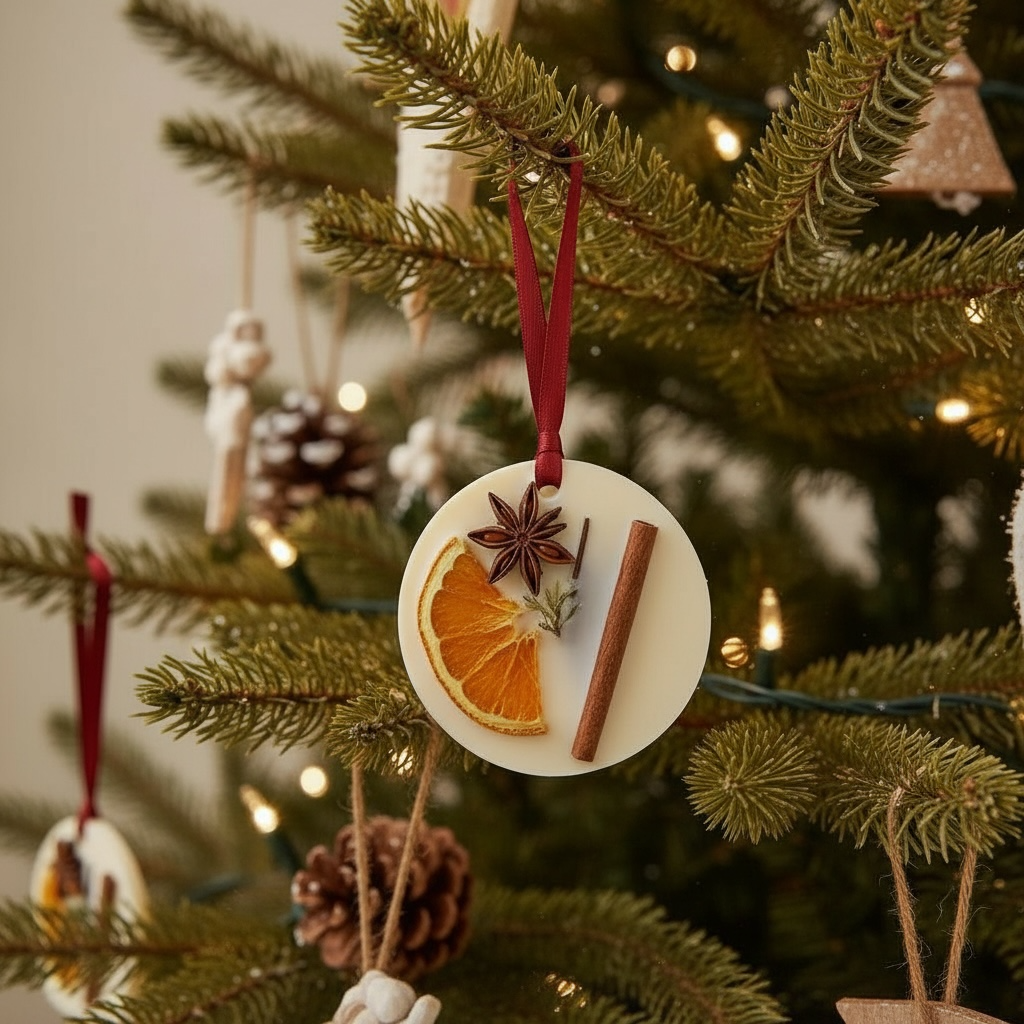 CHRISTMAS Wax Tree Decoration