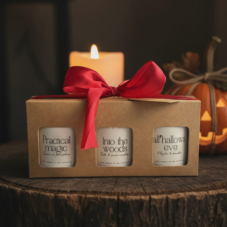 Vintage TRIO CANDLE SET