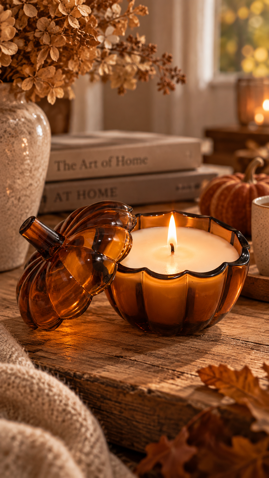 Pumpkin Glass Jar Candle