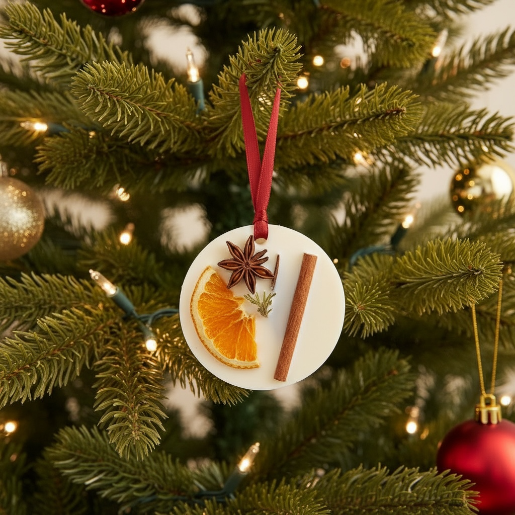 CHRISTMAS Wax Tree Decoration
