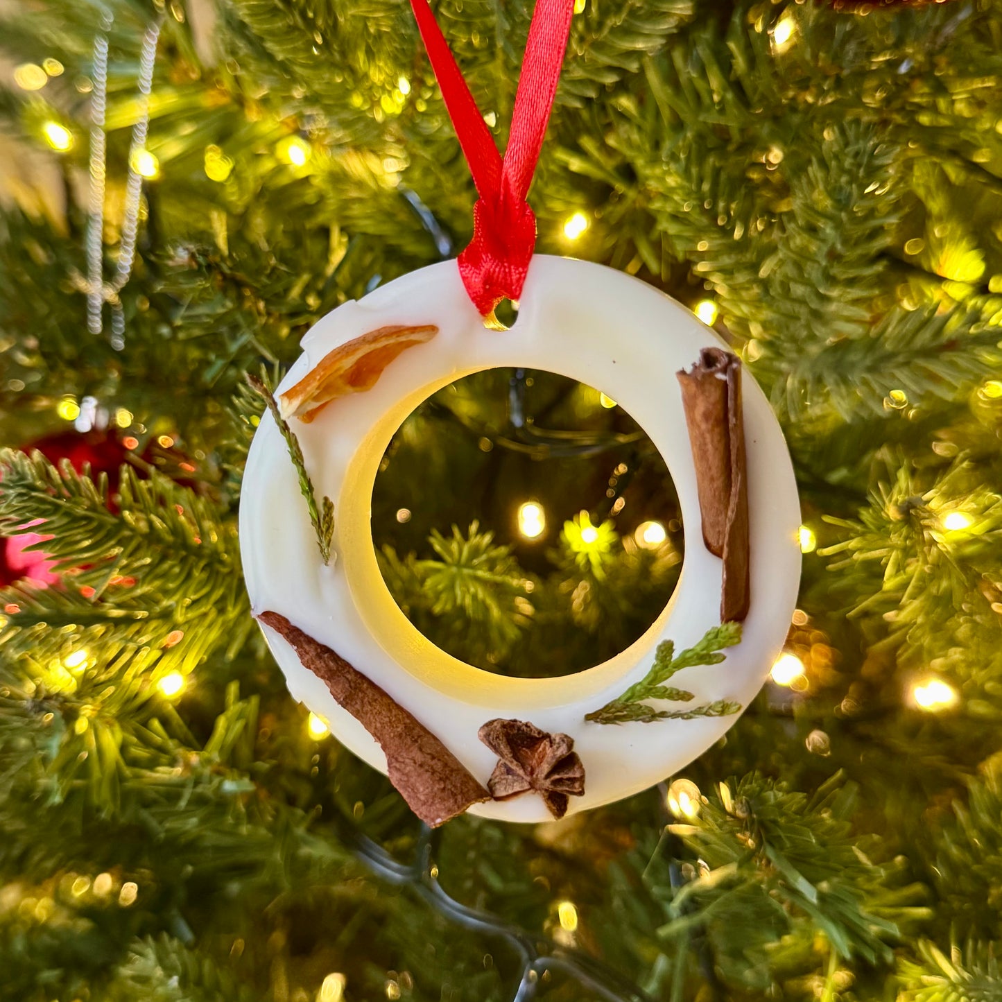 MERRY & BRIGHT Wax Hollow Tree Decoration