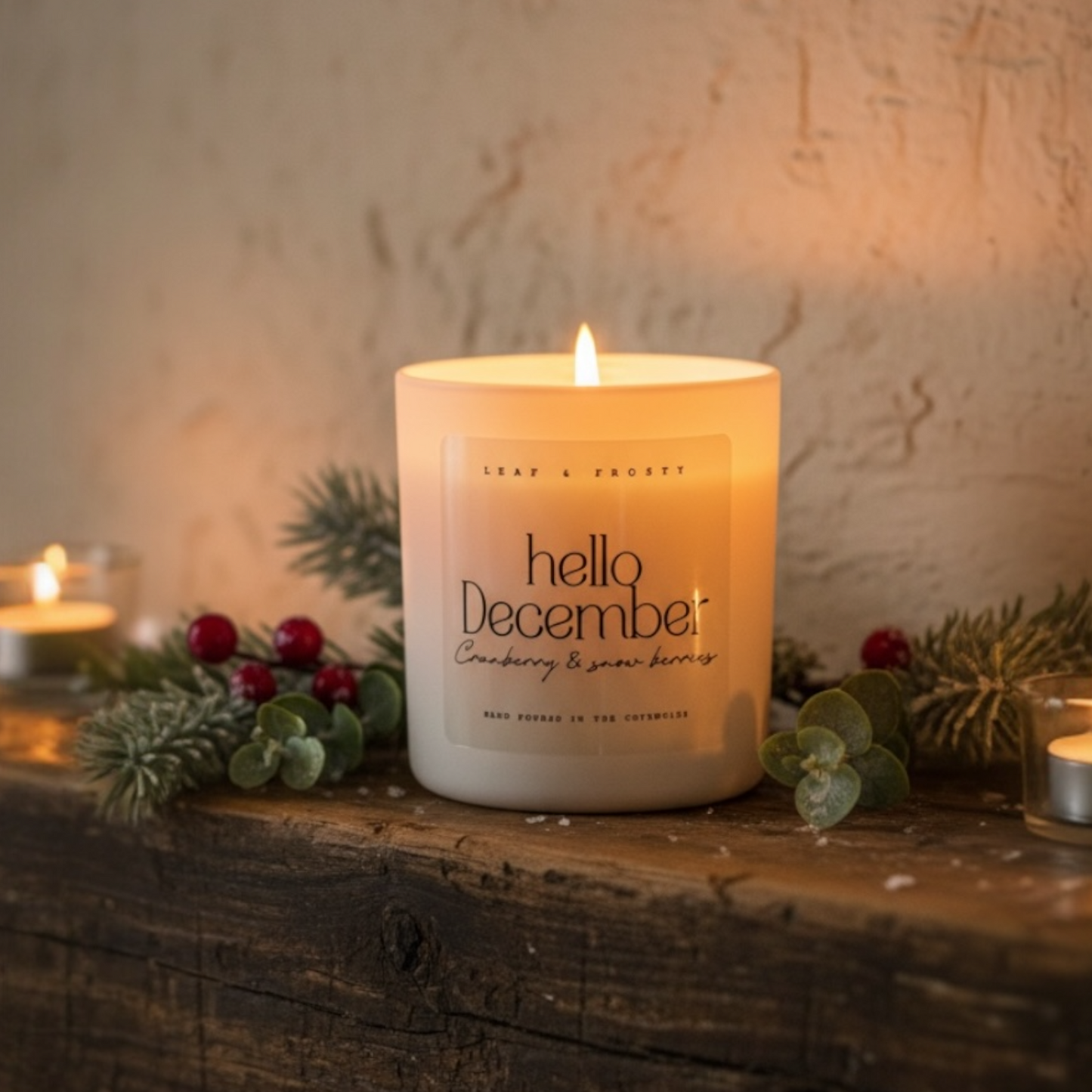 HELLO DECEMBER Candle
