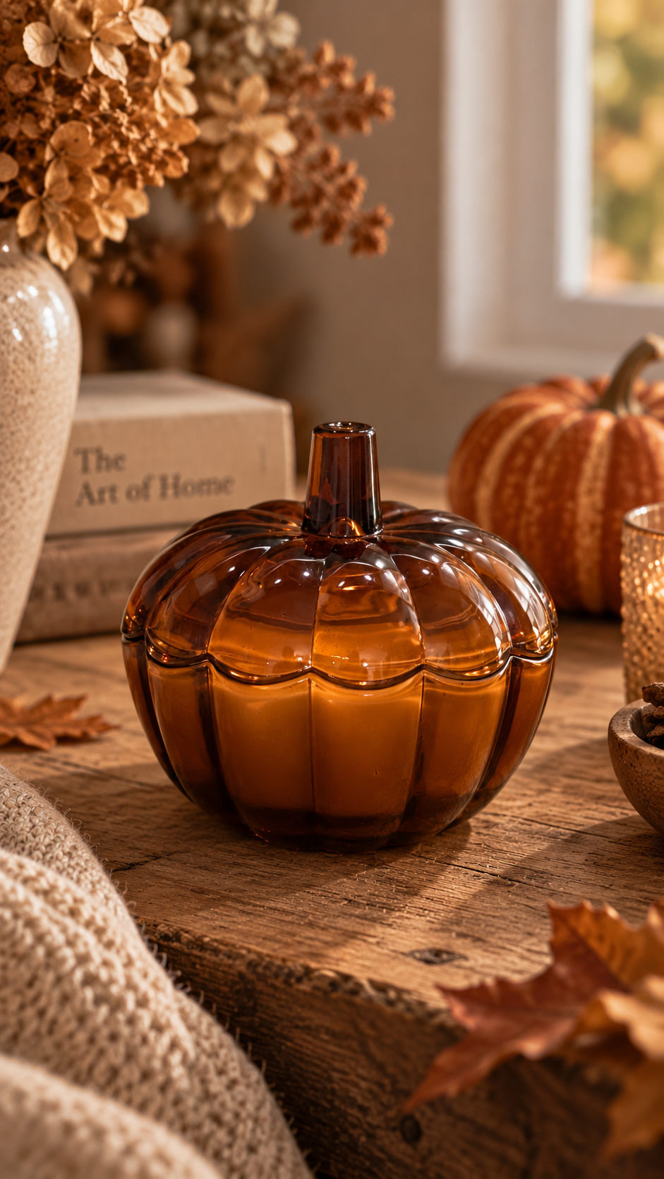 Pumpkin Glass Jar Candle