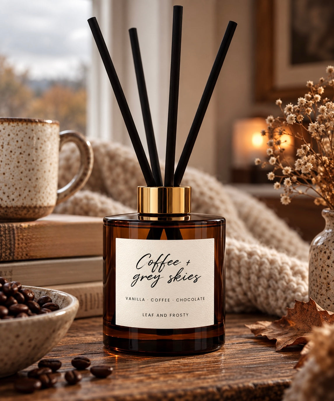 Coffee & Grey Skies - Reed Diffuser 100ml