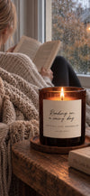 Reading on a Rainy Day - Candle