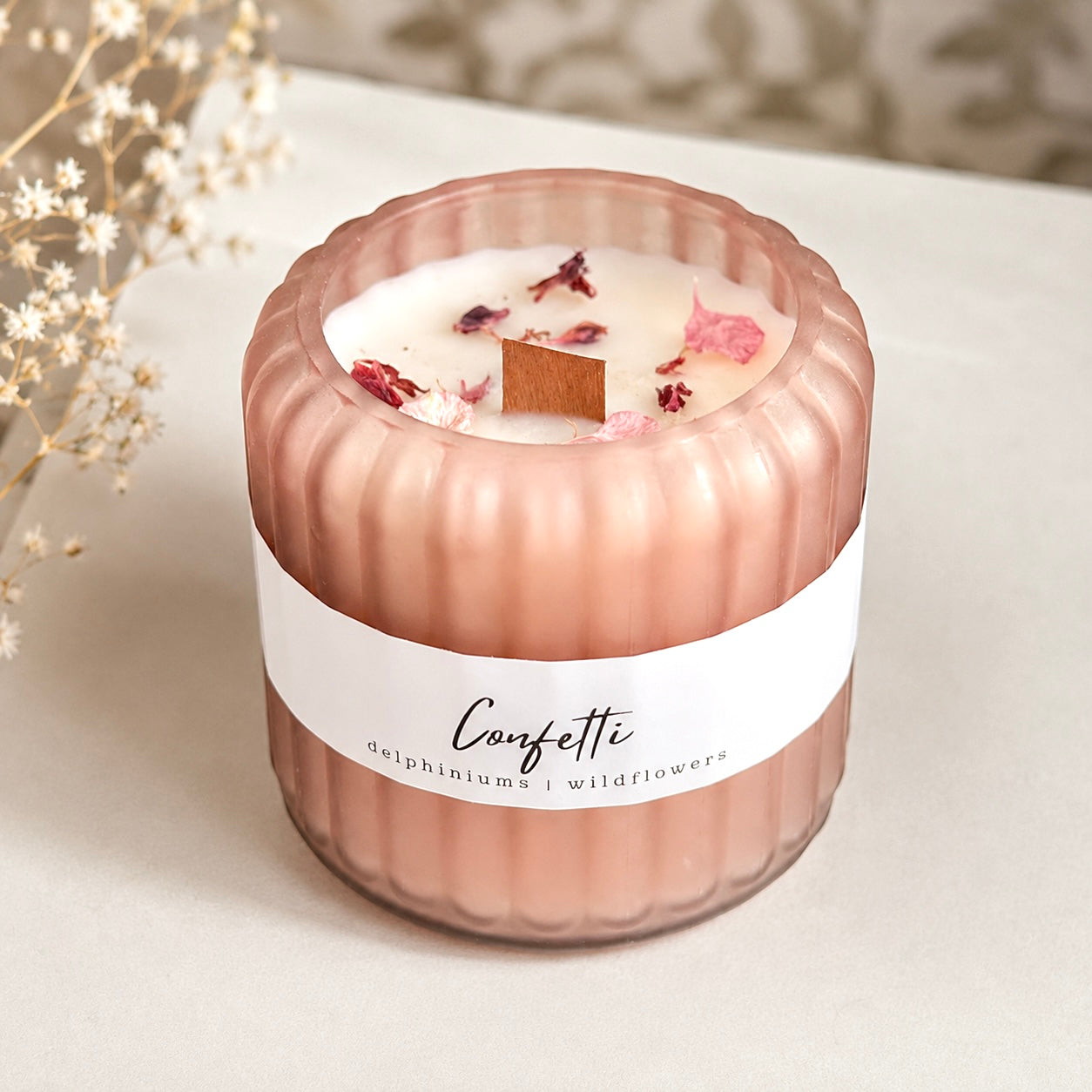 Confetti Candle – Sweet Plum & Rhubarb