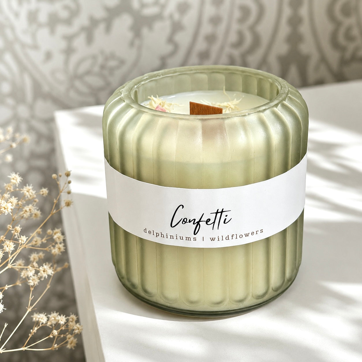 Confetti Candle – Wild Mint & Garden Herbs