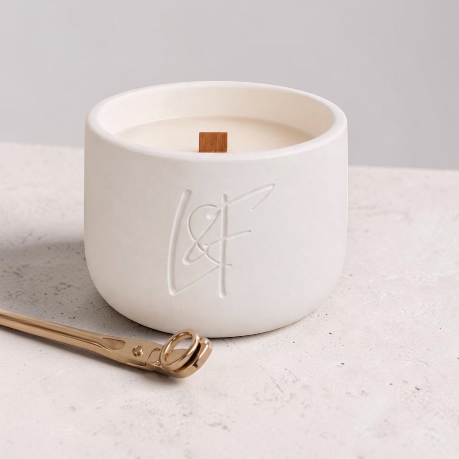 ZEN Luxury Refillable Cup Candle | Wooden Wick